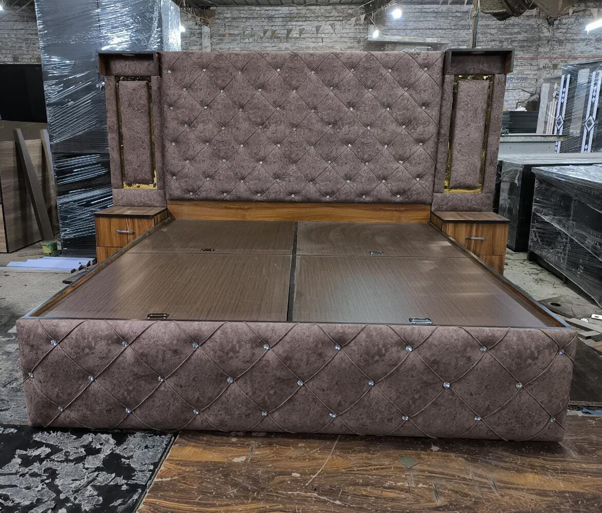 Wood Queen Bed For Living Room
