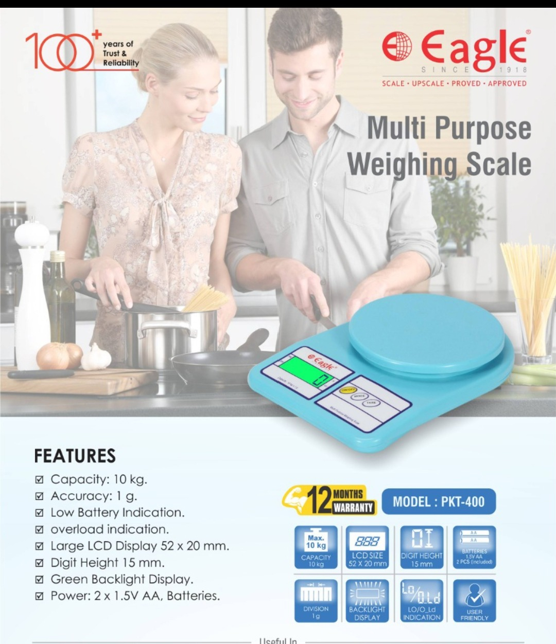 Eagle kitchen scale 10 kg